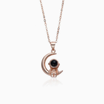 Starlight Moon Projection Couple Necklace