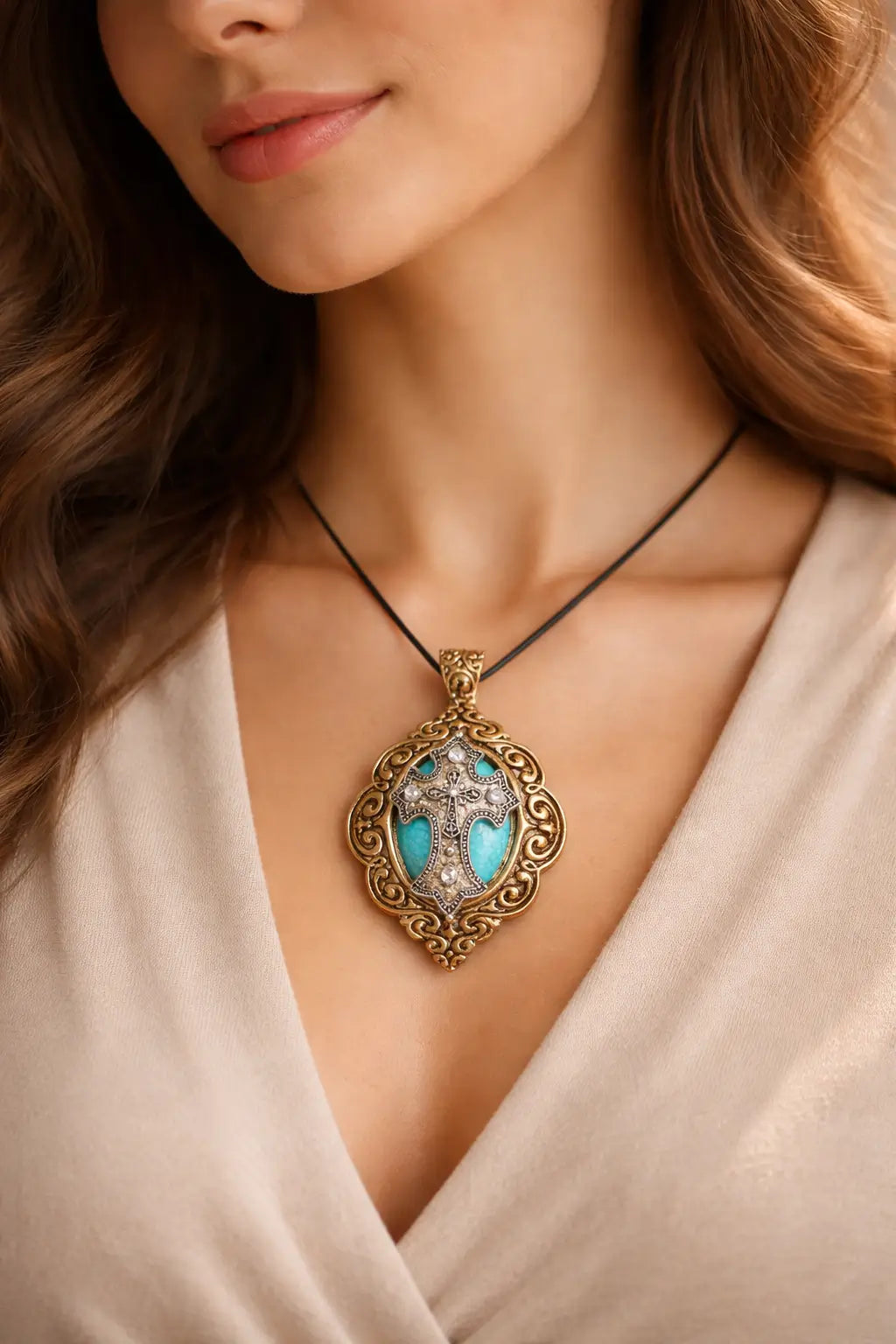 GOLD CROSS PENDANT