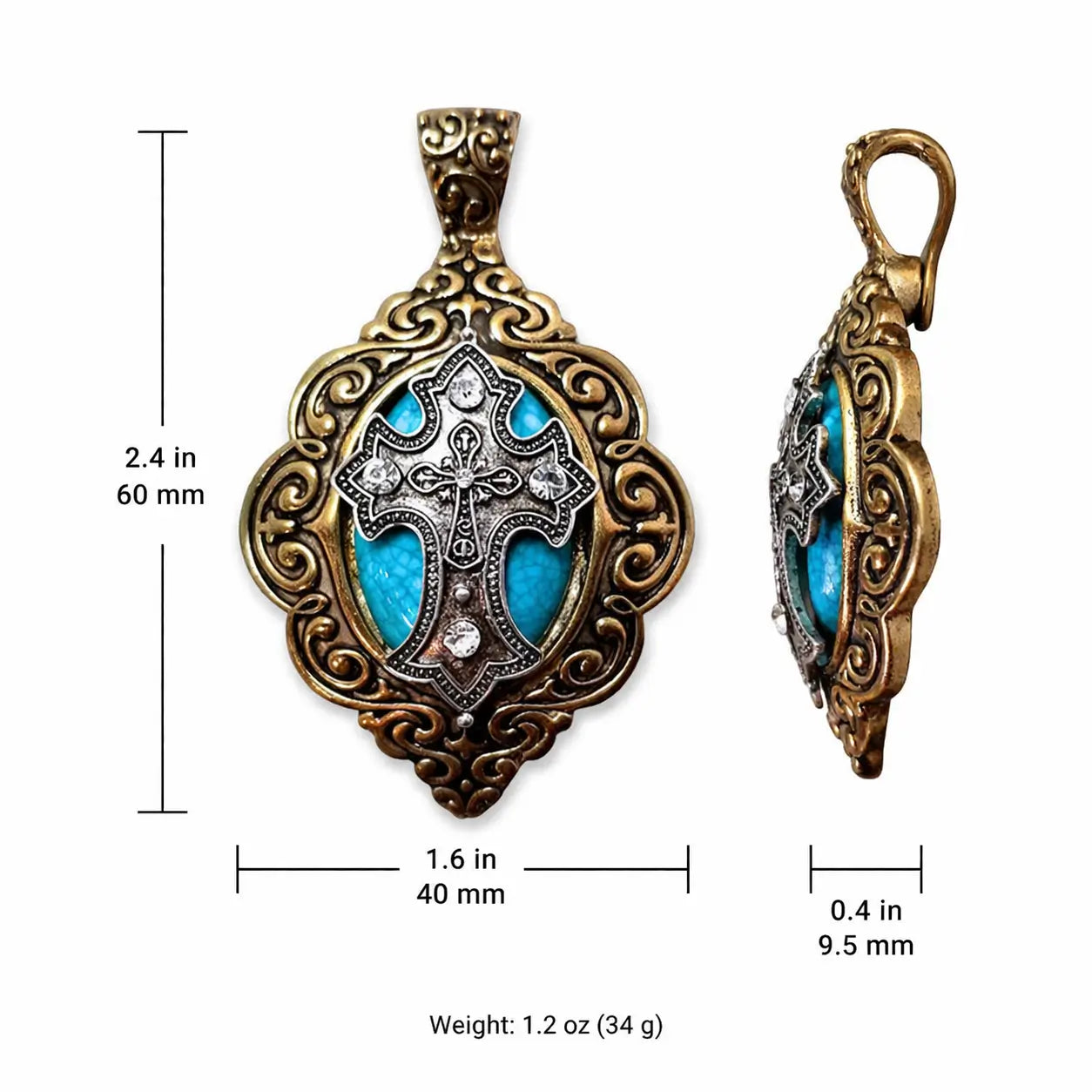GOLD CROSS PENDANT