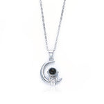 Starlight Moon Projection Couple Necklace