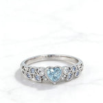 Elegant Beautiful Woman Fashion Silver Color Leaf Heart Rings for Women Noble Princess Engagement Wedding Ring Jewelry