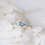 Simple Heart Ring for Women Female Cute Finger Rings Romantic Birthday Gift for Girlfriend Fashion Zircon Stone Jewelry