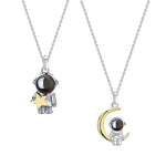 Starlight Moon Projection Couple Necklace