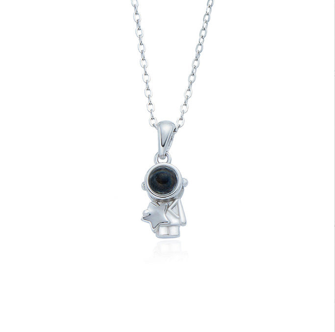 Starlight Moon Projection Couple Necklace