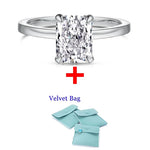 DJMAX 1-3Carat Oval/Radiant Cut D Color Moissanite Ring for Woman Original 925 Sterling Silver Engagement Wedding Ring 2025