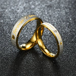 New Forever Love Couple Ring for Women Men Heart Stainless Steel Wedding Ring Fashion Engaged Party Jewelry