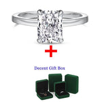 DJMAX 1-3Carat Oval/Radiant Cut D Color Moissanite Ring for Woman Original 925 Sterling Silver Engagement Wedding Ring 2025