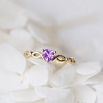 Simple Heart Ring for Women Female Cute Finger Rings Romantic Birthday Gift for Girlfriend Fashion Zircon Stone Jewelry