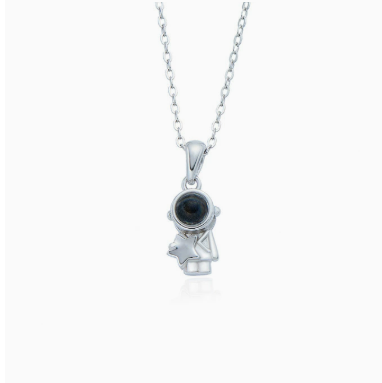 Starlight Moon Projection Couple Necklace